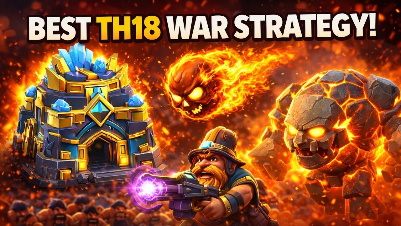 NEW BEST! TH18 WAR ATTACK STRATEGY 🔥 #ClashofClans