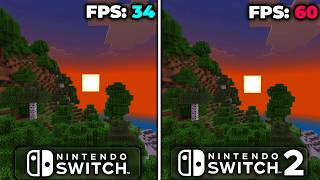 Minecraft (Docked) | Switch vs Switch 2 | FPS \& Loading Comparison