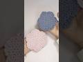 かぎ針で編む、お花模様が可愛い🥰リフ編みのお花コースター🌸