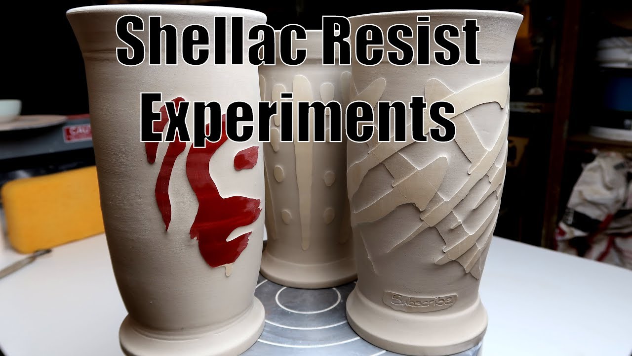 Shellac Resist on Pottery Experiments in Color and Layering YouTube