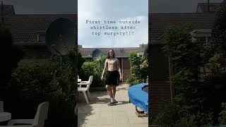 Famous FIRST TIME BEING SHIRTLESS OUTSIDE! 8 weeks post-op - FTM Profile