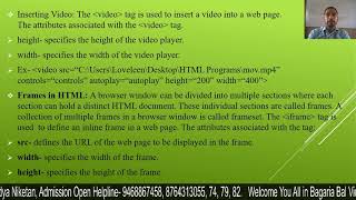 Inserting Object in HTML- 4  Ch- 7