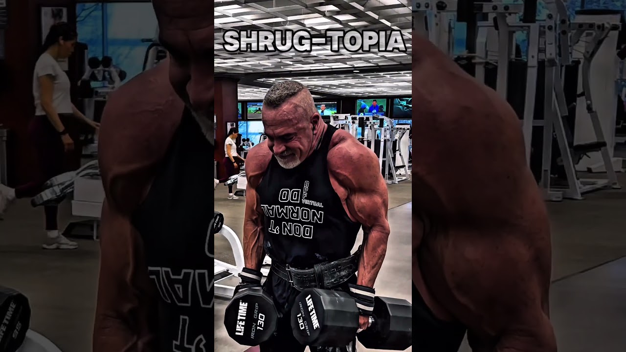 SHRUG-TOPIA #shrugs #workout #motivation #muscle #TRAPS