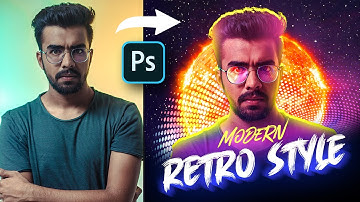 Modern Retro Style in Photoshop Easy Tutorial step by step