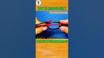 Magical topological puzzle, how to remove the ring - 62 #puzzle #iqtest #part62 #puzzlelovers #diy