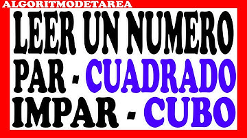 Elaborar un algoritmo que lea un número y calcule e imprima su cuadrado si el número es par