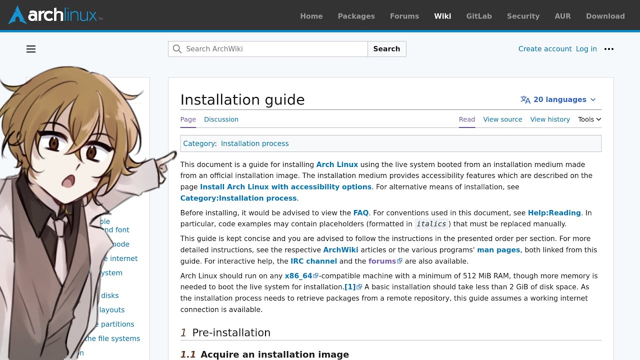 Stream menginstall arch linux (beneran kali ini) - YouTube