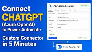 How To Create A Custom Connector For Chatgpt Azure Openai In Power Automate Step-By-Step Tutorial