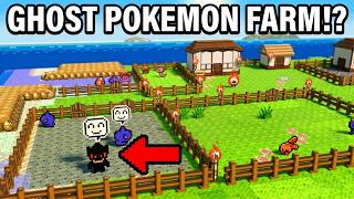 Building a HAUNTED Farm for my Ghost Type Pokemon!