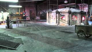 The furnace at Kokomo Opalescent Glass