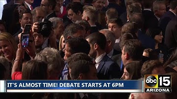 WATCH: Mark Cuban arrival - 2016 Presidential Debate