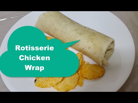 Rotisserie Chicken Wrap | Simple Recipe | Soulfully Foodie