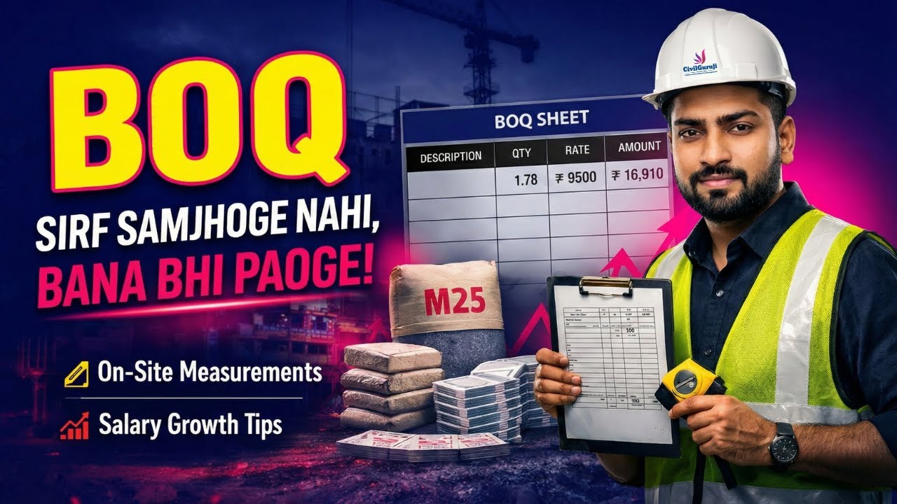How to Prepare BOQ on Site Using Real Construction Measurements | Step-by-Step Guide