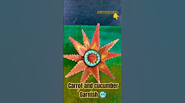 Garnish Like a PRO with Carrot and Cucumber! @mcstanofficial666 #shorts #ytshorts #art #carving