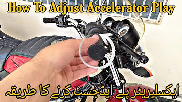 How To Adjust Accelerator Play Of Motorcycle | Yamaha YB125Z, YBR125, YBR125G | KK ViDZ