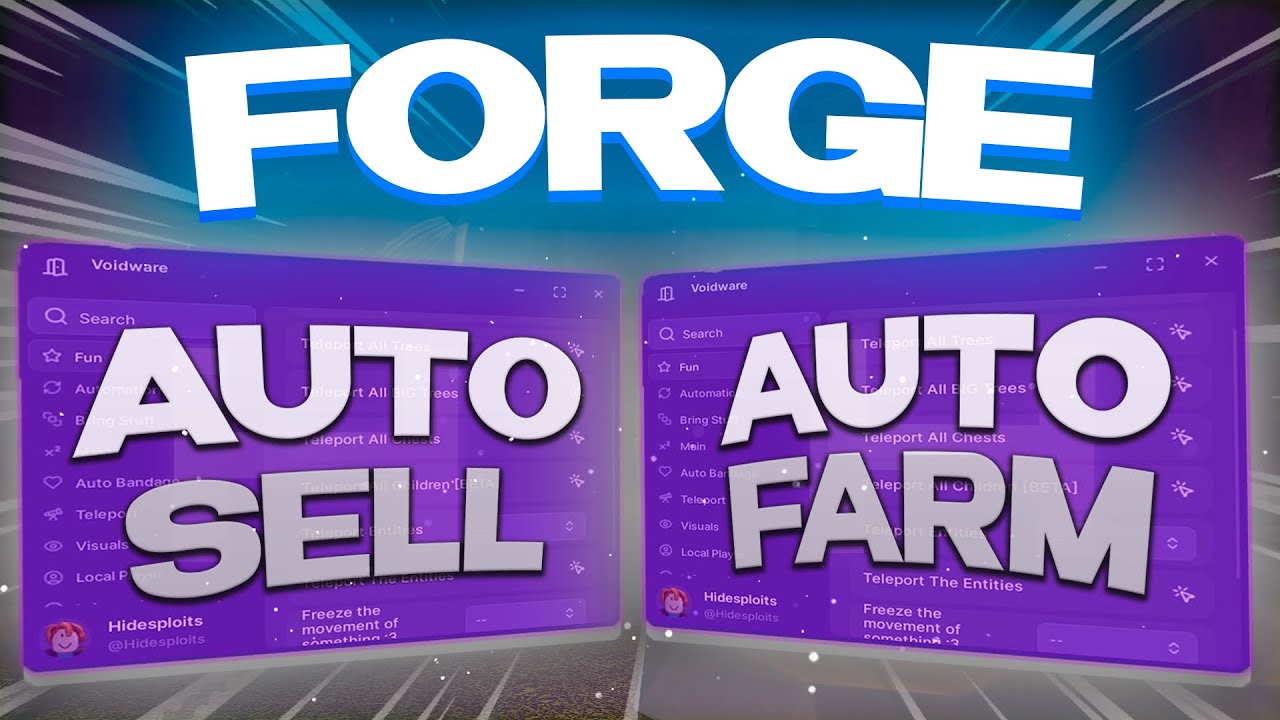 No Key - The FORGE SCRIPT *NEW* - [ Auto Farm,, Auto Forge, Switcher, Master Forge, Quest ]