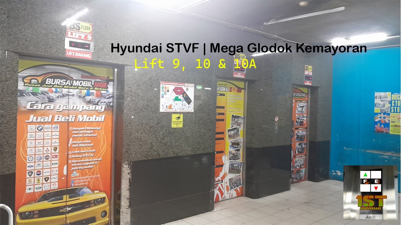 Hyundai STVF Freight And Passenger Elevator (9, 10 & 10A) At MGK Kemayoran