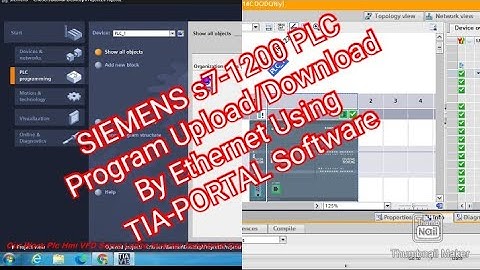 SIEMENS s7-1200 PLC Program Upload/Download By Ethernet Using TIA-PORTAL Software