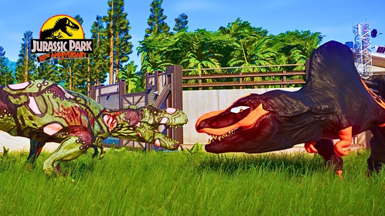 Ultimate Dinosaurs Showdown: Zombie Tyrannosaurus Rex vs Monster SpinoREX