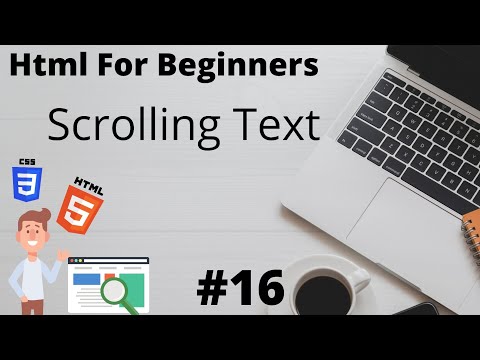 Scrolling Text in html | #lecture 16 | Html For Beginners
