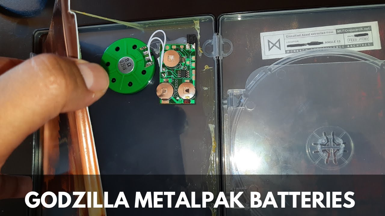 Replacing batteries tutorial Godzilla Metalpak Did I fix it? (Watch it in 4K)