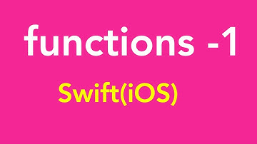 13-Functions in Swift Programming language (Part-1)| Swift | iOS | iPhone | iPad | MacOSX