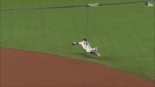 Chase Utley Amazing Diving Catch vs Giants | Dodgers vs Giants