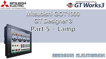Mitsubishi HMI GOT GT Designer Part 5 - Lamp (Filipino) with English Subtitle