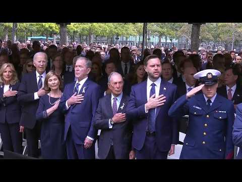 Obama and Biden attend 9/11 memorial ceremony along with JD Vance