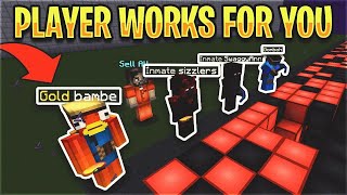 how to make other players WORK FOR YOU... *OP PRIVATE MINE* | Minecraft Prison