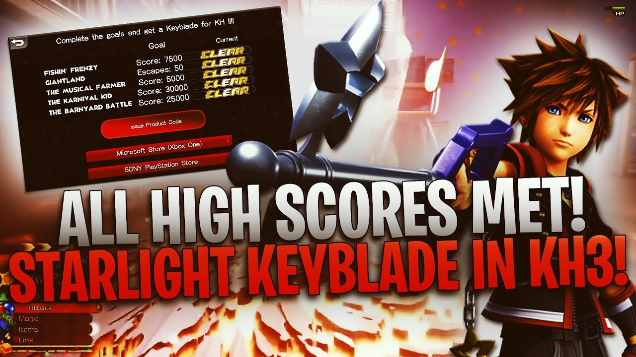 Kingdom Hearts Union X - All Classic Kingdom High Scores Met! Starlight Keyblade In KH3!