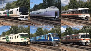 [高速＆爆音ジョイント音！！] 篠ノ井線南松本駅付近 列車通過集 貨物列車入れ替えあり / E127系、185系、211系、E257系、313系、E351系、383系、EH200、HD300