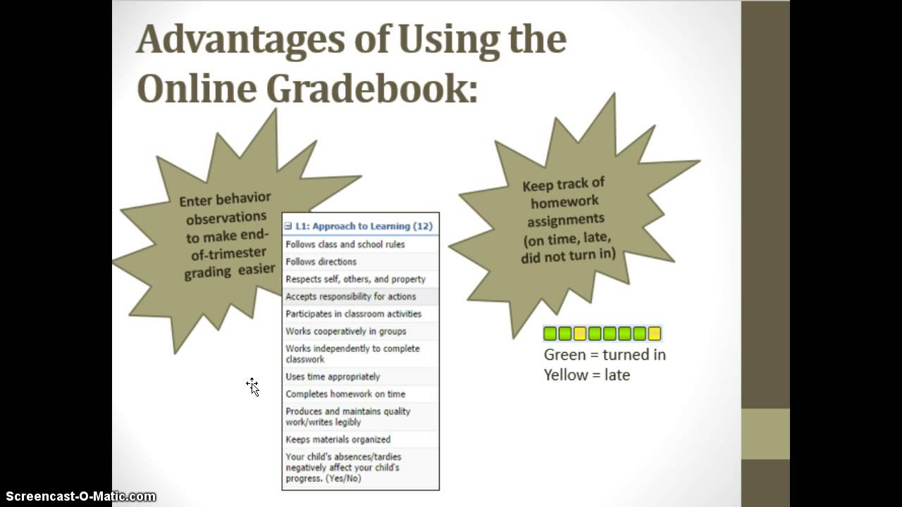 Online Gradebook Overview Video