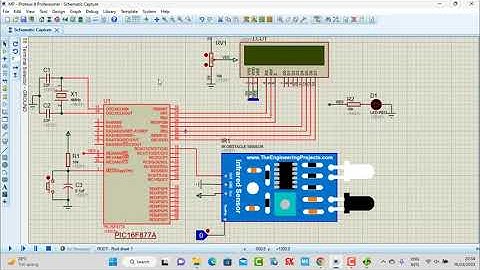 14 | IR Sensor Interfacing With PIC16F877A #IRSENSOR #PIC16F877A