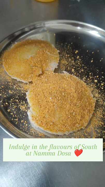 Kickstart your day with the best dosa in Wakad! Crispy dosa, ghee podi idli in your plate.