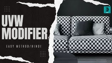UVW Map modifier in 3ds max | Easy Method | Hindi