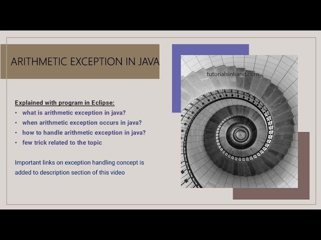 Arithmetic Exception in Java - Scaler Topics