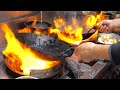 Amazing wok skills cooking with extreme powerful fire  wok skills in taiwan   