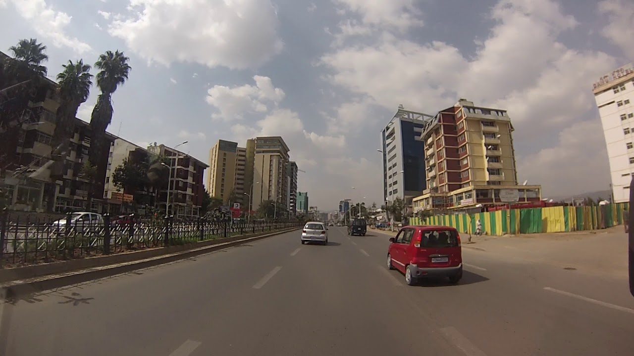 City drive in Addis Ababa - YouTube