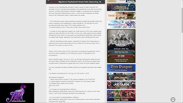 FFXIV: Playstation 4 Patch Migration Details!