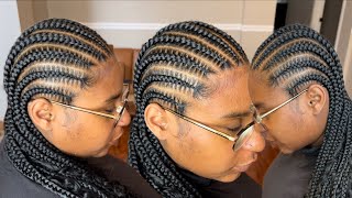 Watch Me Do Straight Back Feed-In Braids | Simple Braided Style