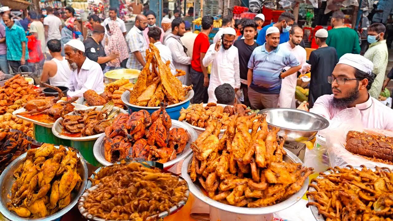 1ST RAMADAN 400YEARS OLD LARGEST IFTAR CHAWKBAZAR DHAKA BANGLADESH.AMAZING IFTARI 2026 WALK TOUR 4K 