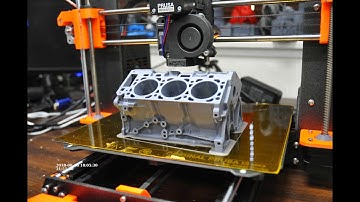 Ford engine block 3d print timelapse