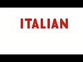 Italian Language Course | Italian language Level A1 A2 B1 | Basic Italian sentences