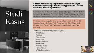 Analytical Hierarchy Process (AHP) | Kelompok 3 | Teknik Evaluasi Perencanaan PL25-32002 | Kelas RA