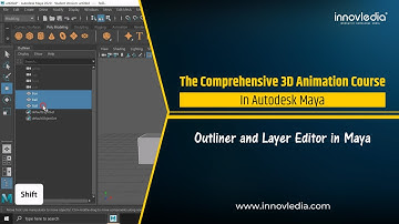 Maya Course | How to use the Outliner and Layer Editor in Maya