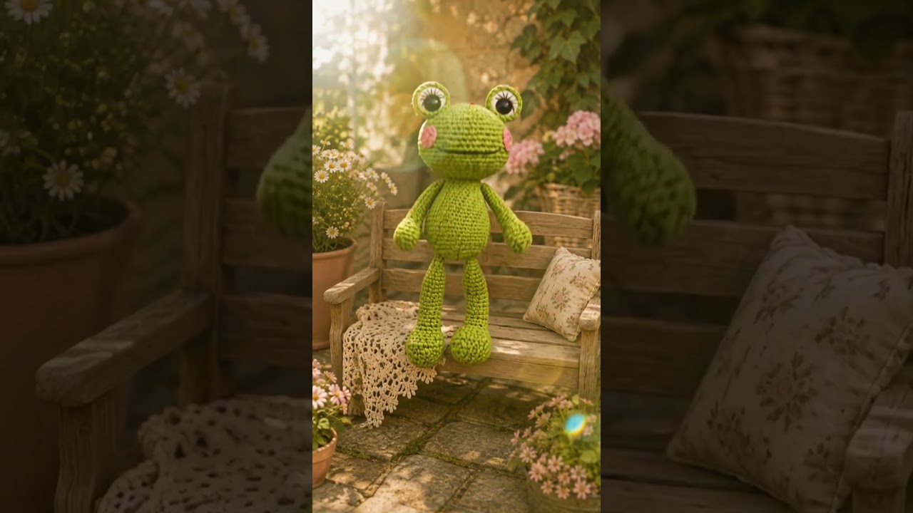 Frosch häkeln süßes Amigurumi mit Video-Tutorial und PDF-Anleitung #crochet #amigurumi #shorts #diy