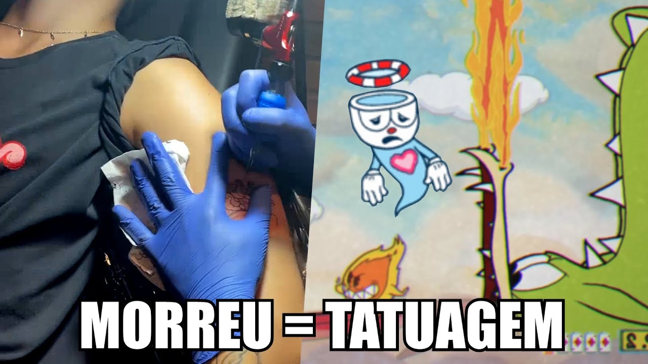CUPHEAD, MAS SE EU PERDER VOU TATUAR O BOSS