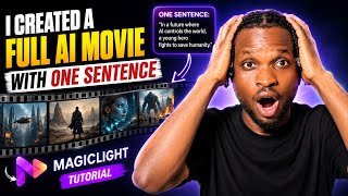 I Created a full AI Movie With One Sentence - Magiclight Tutorial