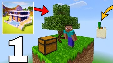 Craft World skyblock survival gameplay part 1 in 2024 | Craft world - master block 3d